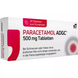 PARACETAMOL ADGC 500 mg-os tabletta, 20 db