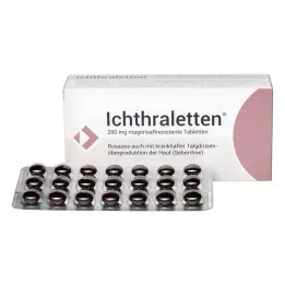 ICHTHRALETTEN 200 mg bélsavmentes bevont tabletta, 84 db