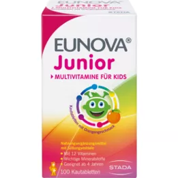 EUNOVA Junior rágótabletta narancs ízesítéssel, 100 db