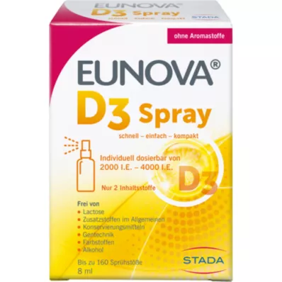EUNOVA D3-vitamin spray, 8 ml