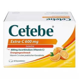 CETEBE Extra-C 600 mg rágótabletta, 60 db
