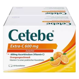 CETEBE Extra-C 600 mg rágótabletta, 120 db
