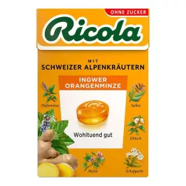 RICOLA o.Z.Box Gyömbéres narancsos mentás cukorka, 50 g
