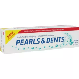 PEARLS &amp; DENTS Exkluzív fogkrém titán-dioxid nélkül, 100 ml