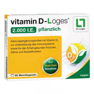 d-vitamin-Loges 2000 nemzetközi egység zöldség (60 db)