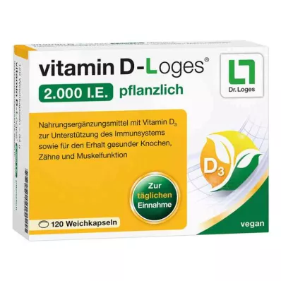 d-vitamin-Loges 2000 nemzetközi egység zöldség (120 db)