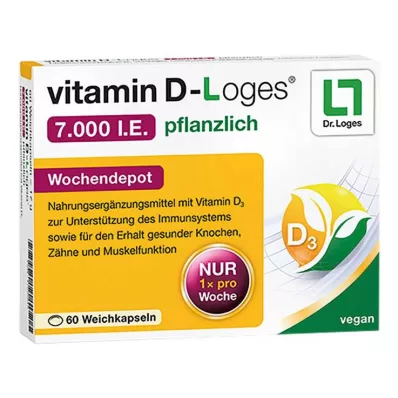 VITAMIN D-LOGES 7.000 I.U. gyógynövény heti depó, 60 db
