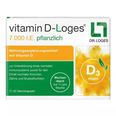 D-vitamin-Loges 7000 NE növényi alapú heti depó, 60 db D-vitamin-Loges 7000 NE növényi alapú heti depó, 60 db