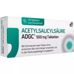 ACETYLSALICYLSÄURE ADGC 500 mg-os tabletta, 30 db