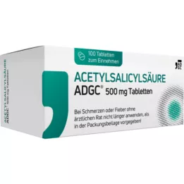 ACETYLSALICYLSÄURE ADGC 500 mg-os tabletta, 100 db