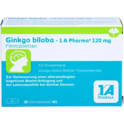 GINKGO BILOBA-1A Pharma 120 mg filmtabletta, 30 db kapszula