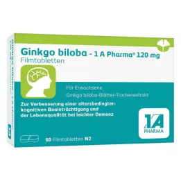 GINKGO BILOBA-1A Pharma 120 mg filmtabletta, 60 kapszula, 60 db