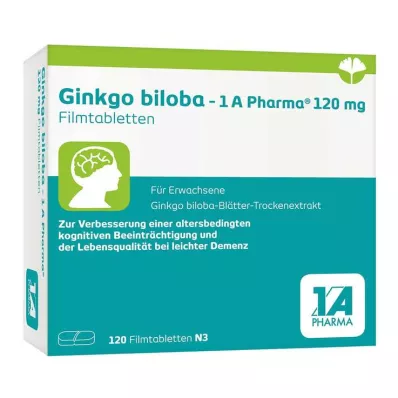 Ginkgo biloba - 1 A Pharma® 120 mg filmtabletta, 120 db