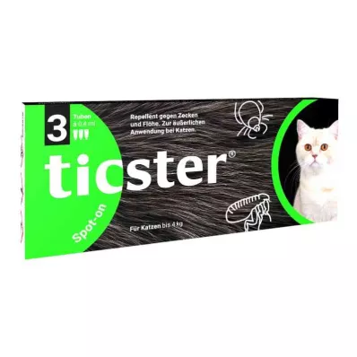 Ticster Plus Spot-on oldat macskáknak 4 kg-ig (3x0,4 ml)