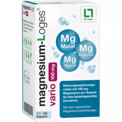 MAGNESIUM-LOGES vario 100 mg-os kapszula, 120 db
