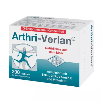 Arthri-Verlan táplálék-kiegészítő tablettákhoz, 200 db Arthri-Verlan táplálék-kiegészítő tablettákhoz, 200 db