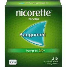 NICORETTE 2 mg frissmentás rágógumi, 210 db