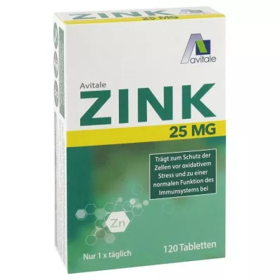 ZINK 25 mg-os tabletta, 120 db ZINK 25 mg-os tabletta, 120 db