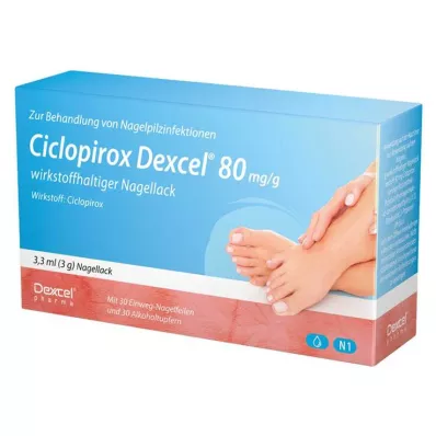 Ciclopirox Dexcel® 80 mg/g aktív körömlakk, 3,3 ml