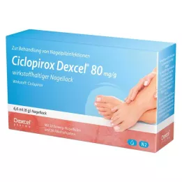 CICLOPIROX Dexcel 80 mg/g hatóanyagú körömlakk, 6,6 ml