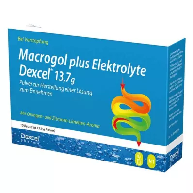 MACROGOL plusz elektrolitok Dexcel 13,7 g PLE, 10 db