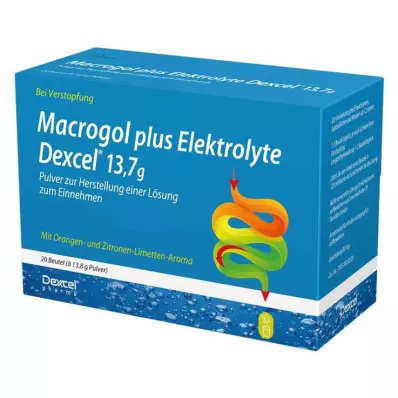 Macrogol plus elektrolitok Dexcel 13,7 g Ple, 20 db