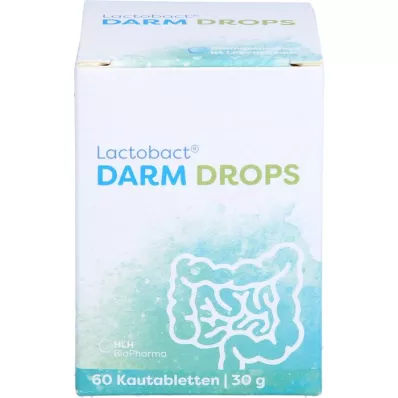 LACTOBACT DARM DROPS Rágótabletta, 60 db