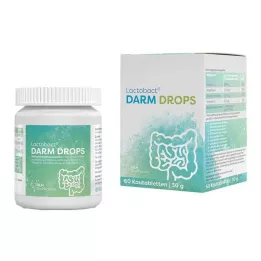 LACTOBACT DARM DROPS Rágótabletta, 60 db