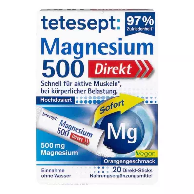 Tetesept Magnesium 500 Direct Sticks (20 db)