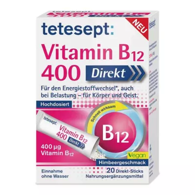 Tetesept Vitamin B12 400 Direct Sticks (20 db) Tetesept Vitamin B12 400 Direct Sticks (20 db)