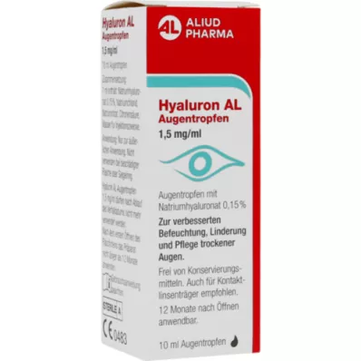 HYALURON AL Szemcsepp 1,5 mg/ml, 1X10 ml