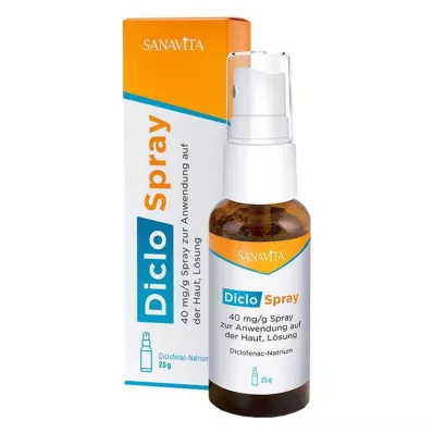 DicloSpray 40 mg/g bőrön történő használatra, 25 g DicloSpray 40 mg/g bőrön történő használatra, 25 g