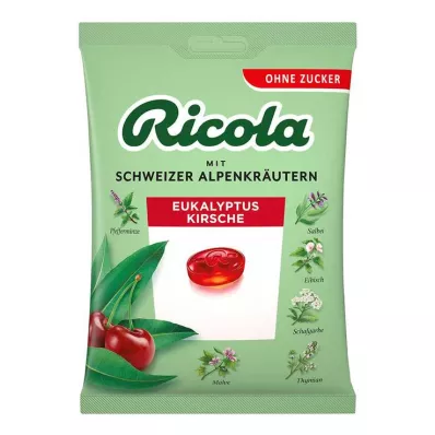 Ricola cukormentes zacskó eukaliptusz cseresznye édesség, 75 g