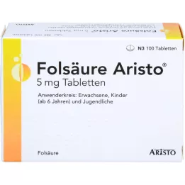 FOLSÄURE ARISTO 5 mg-os tabletta, 100 db