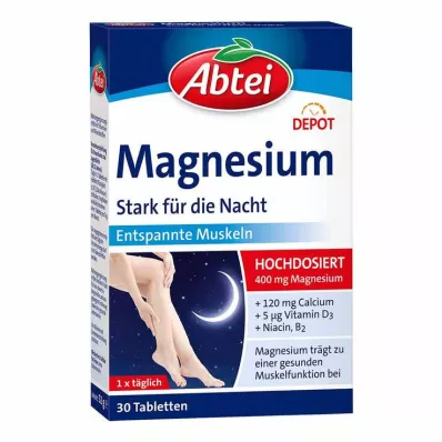 Abbey Magnesium Strong for the Night Depot tabletta, 30 db