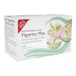 H&amp;S Figure Tea Plus cink- és szelénszűrő tasakkal, 20X1.5 g
