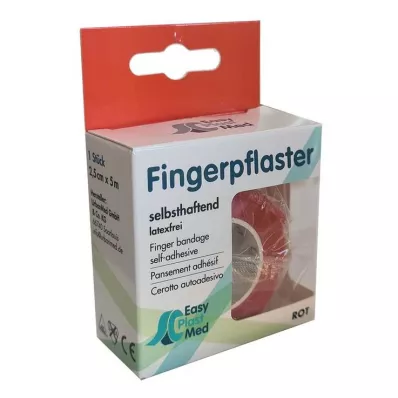 UM Easyplast ujjvakolat saját készítésű 2,5 cmx5 m piros, 1 db