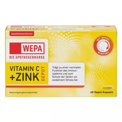 Wepa C-vitamin + cink kapszula, 60 db Wepa C-vitamin + cink kapszula, 60 db