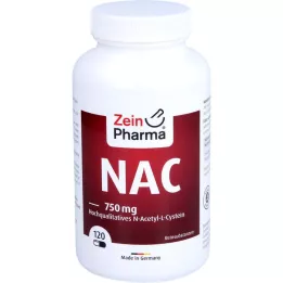 NAC 750 mg kiváló minőségű N-acetil-L-cisztein Kps, 120 db