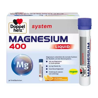 Doppelherz Magnesium 400 Folyékony rendszerű ivóampulla, 30 db Doppelherz Magnesium 400 Folyékony rendszerű ivóampulla, 30 db