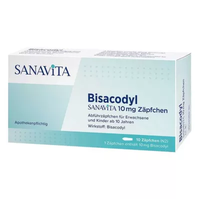 Bisacodyl Sanavita 10 mg kúp, 10 db