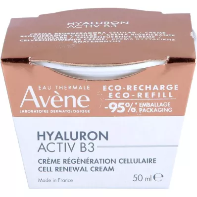 AVENE Hyaluron Activ B3 celluláris krém utántöltő csomag, 50 ml