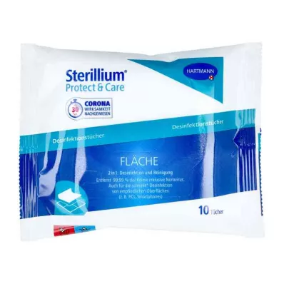 Sterillium Protect &amp; Care felületfertőtlenítő törlőkendők (10 db)