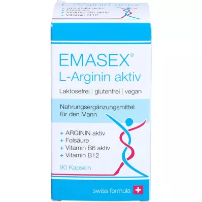 EMASEX L-arginin aktív kapszula, 90 kapszula