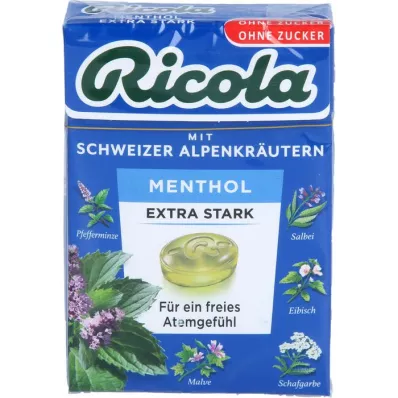 RICOLA o.Z.Box Mentolos extra erős cukorkák, 50 g