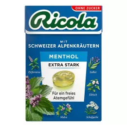 RICOLA o.Z.Box Mentolos extra erős cukorkák, 50 g