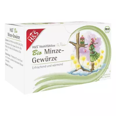 H&S Téli tea organikus mentafűszeres szűrőzsák (20x2,0 g) H&S Téli tea organikus mentafűszeres szűrőzsák (20x2,0 g)