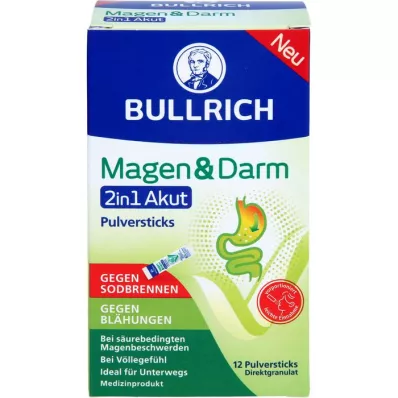 BULLRICH Gyomor &amp; Bél 2in1 akut por pálcika, 12 db