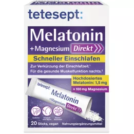 TETESEPT Melatonin+Magnézium Direct Sticks, 20 db