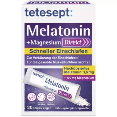 TETESEPT Melatonin + Magnesium Direct Sticks, 20 db